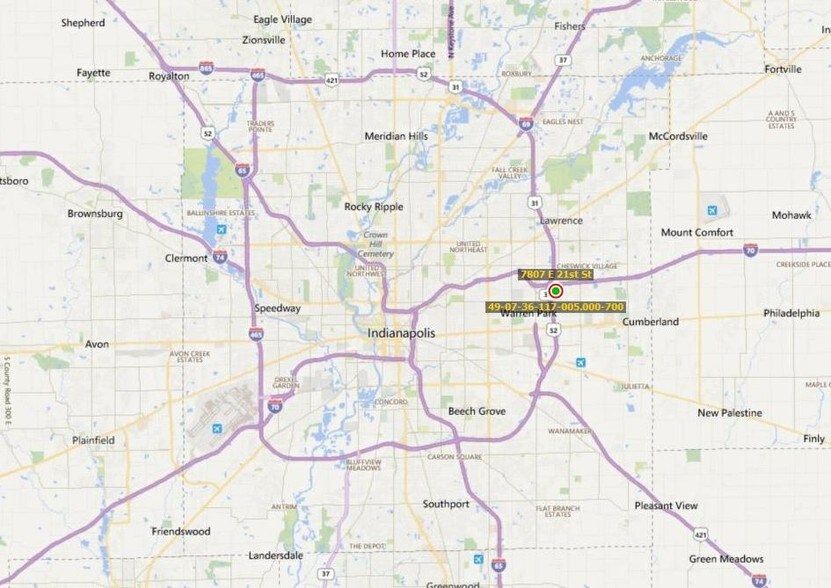 7807 E 21st St, Indianapolis, IN à vendre - Aérien - Image 3 de 3