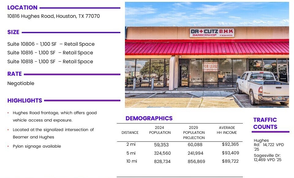 10802 Hughes Rd, Houston, TX à louer - Photo du bâtiment - Image 2 de 8