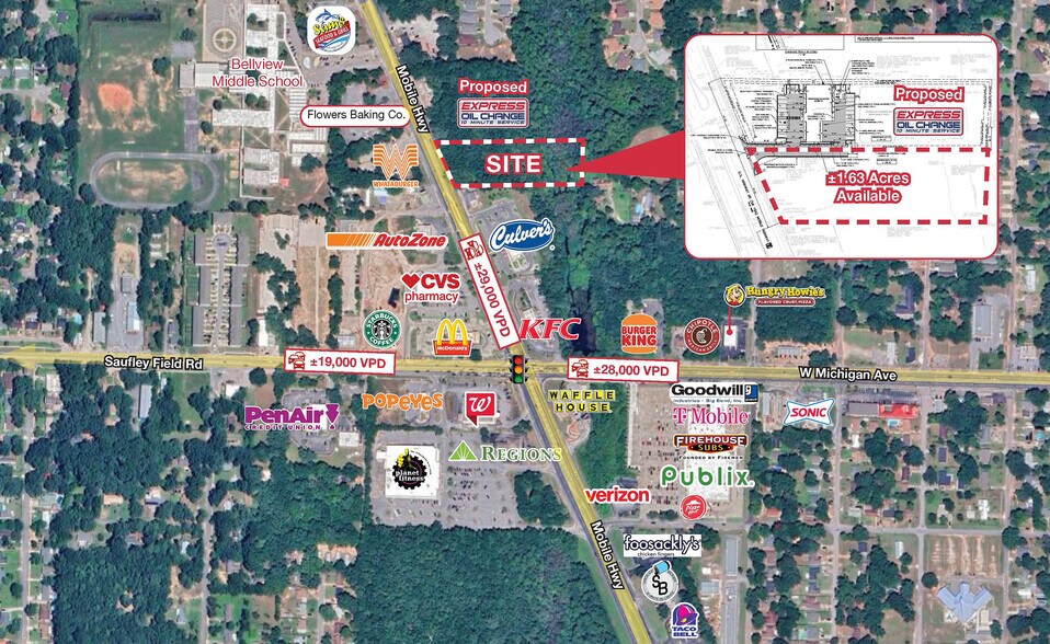 6100 Mobile Hwy, Pensacola, FL à vendre - Photo du bâtiment - Image 1 de 3