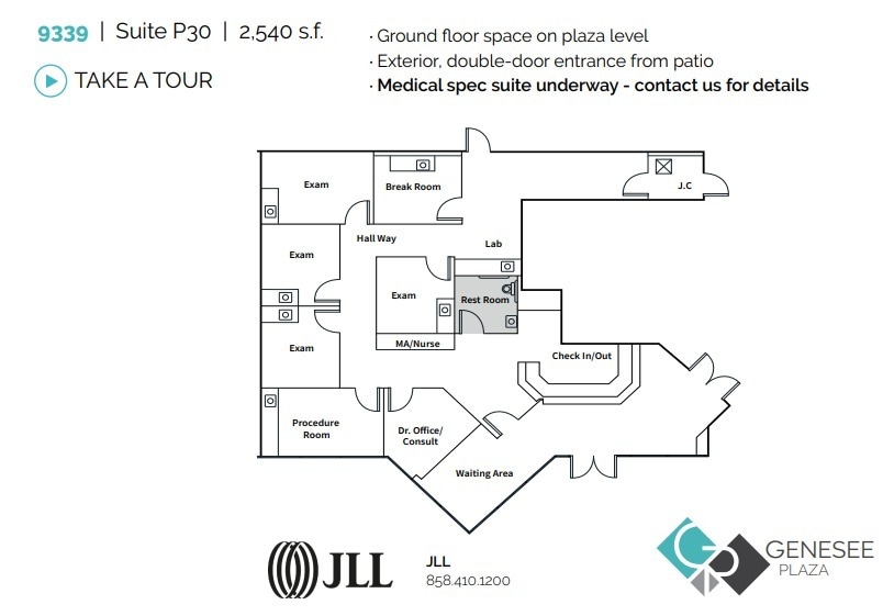 9333 Genesee Ave, San Diego, CA for lease Floor Plan- Image 1 of 1
