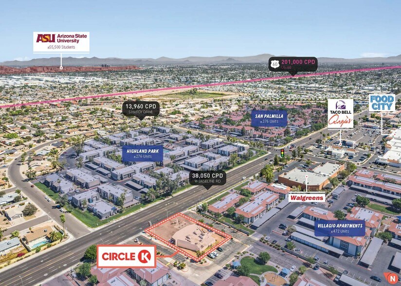 939 W Baseline Rd, Tempe, AZ à vendre - Photo du bâtiment - Image 3 de 5