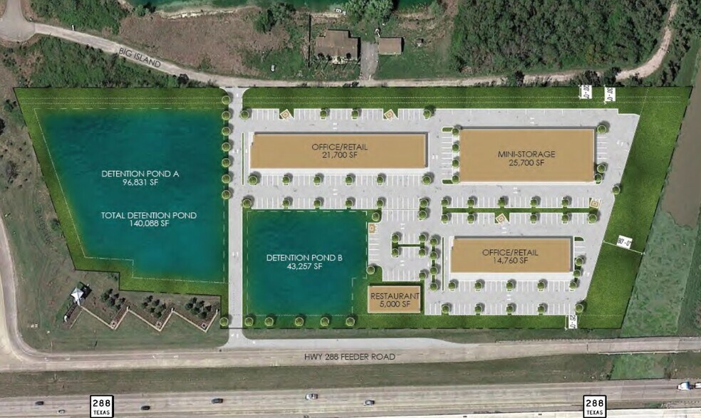 11.71 AC - 288 hwy, Manvel, TX à vendre - Photo du bâtiment - Image 2 de 3