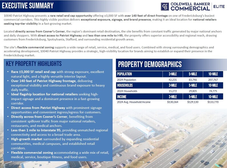 10040 Jefferson Davis Hwy, Fredericksburg, VA à louer - Photo du bâtiment - Image 2 de 5