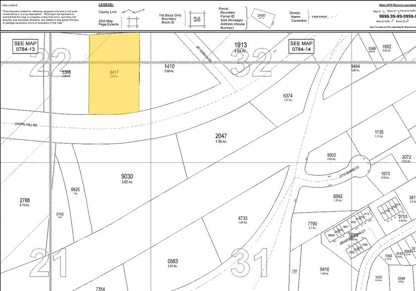 5706 Chapel Hill Rd, Raleigh, NC à louer - Plan cadastral - Image 3 de 8