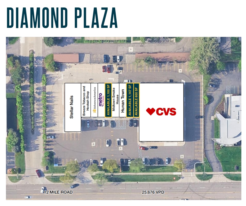 26020-26068 W 12 Mile Rd, Southfield, MI for lease Floor Plan- Image 1 of 2