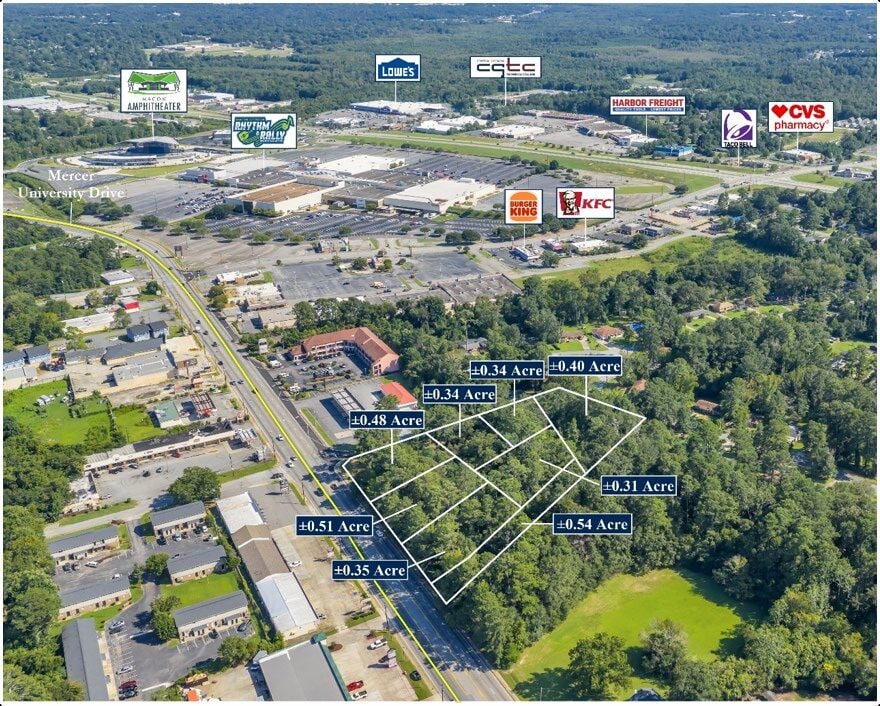 3758 Mercer University Dr, Macon-Bibb, GA for sale Aerial- Image 1 of 3