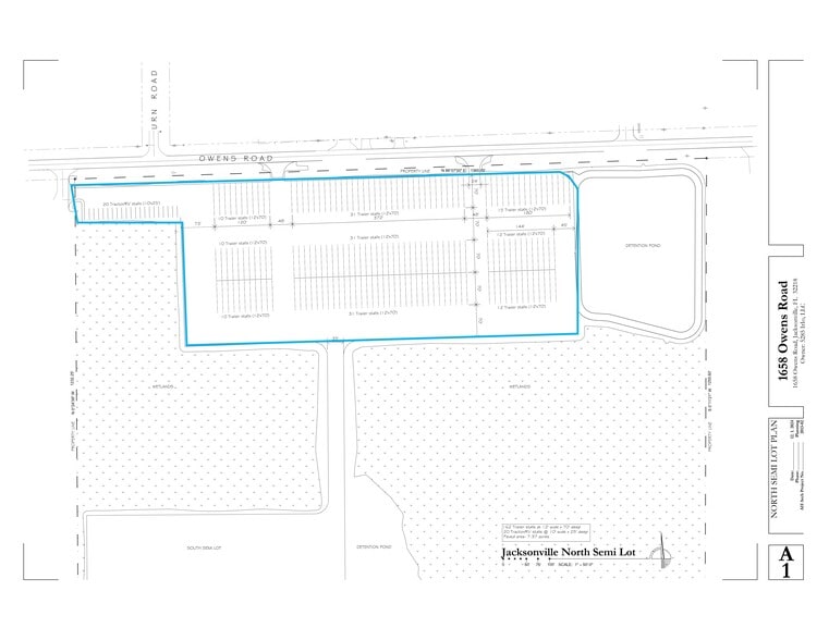 1658 Owens Rd, Jacksonville, FL for lease - Site Plan - Image 1 of 3