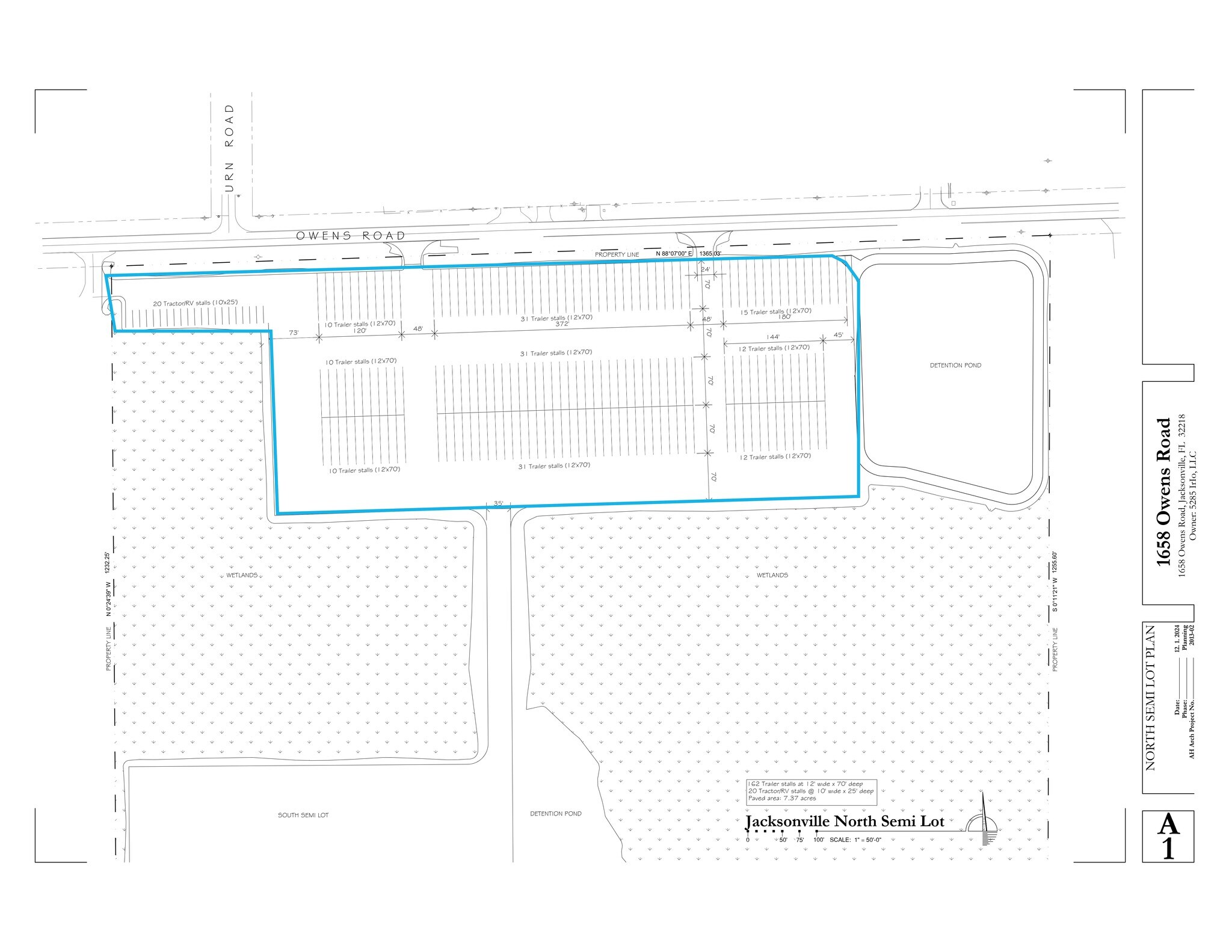 1658 Owens Rd, Jacksonville, FL for lease Site Plan- Image 1 of 4