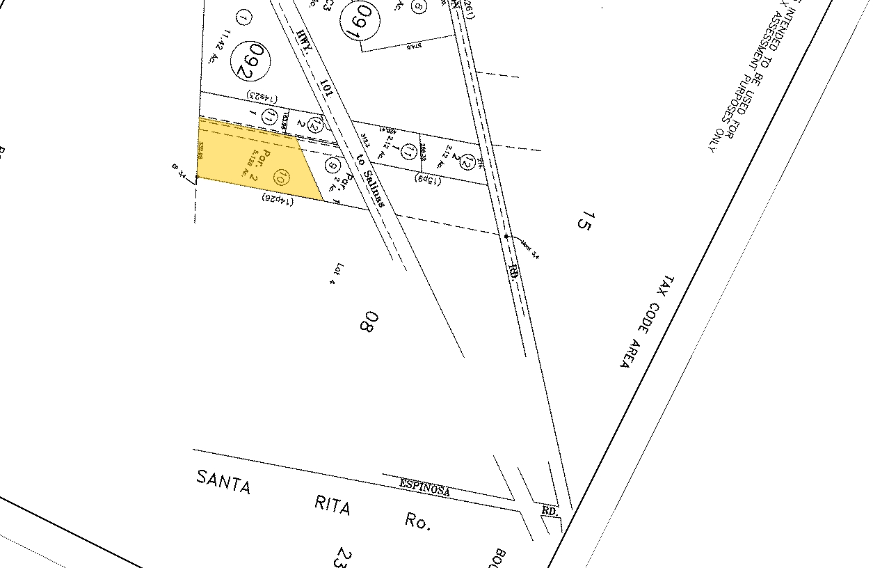 599A El Camino Real N, Salinas, CA for sale Plat Map- Image 1 of 1