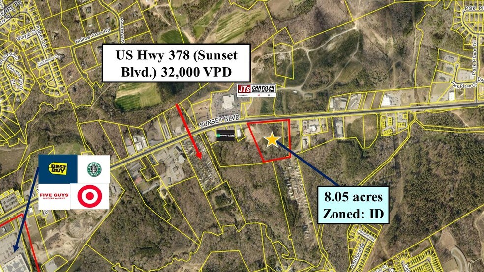 4805 Sunset Blvd, Lexington, SC à vendre - Aérien - Image 2 de 2