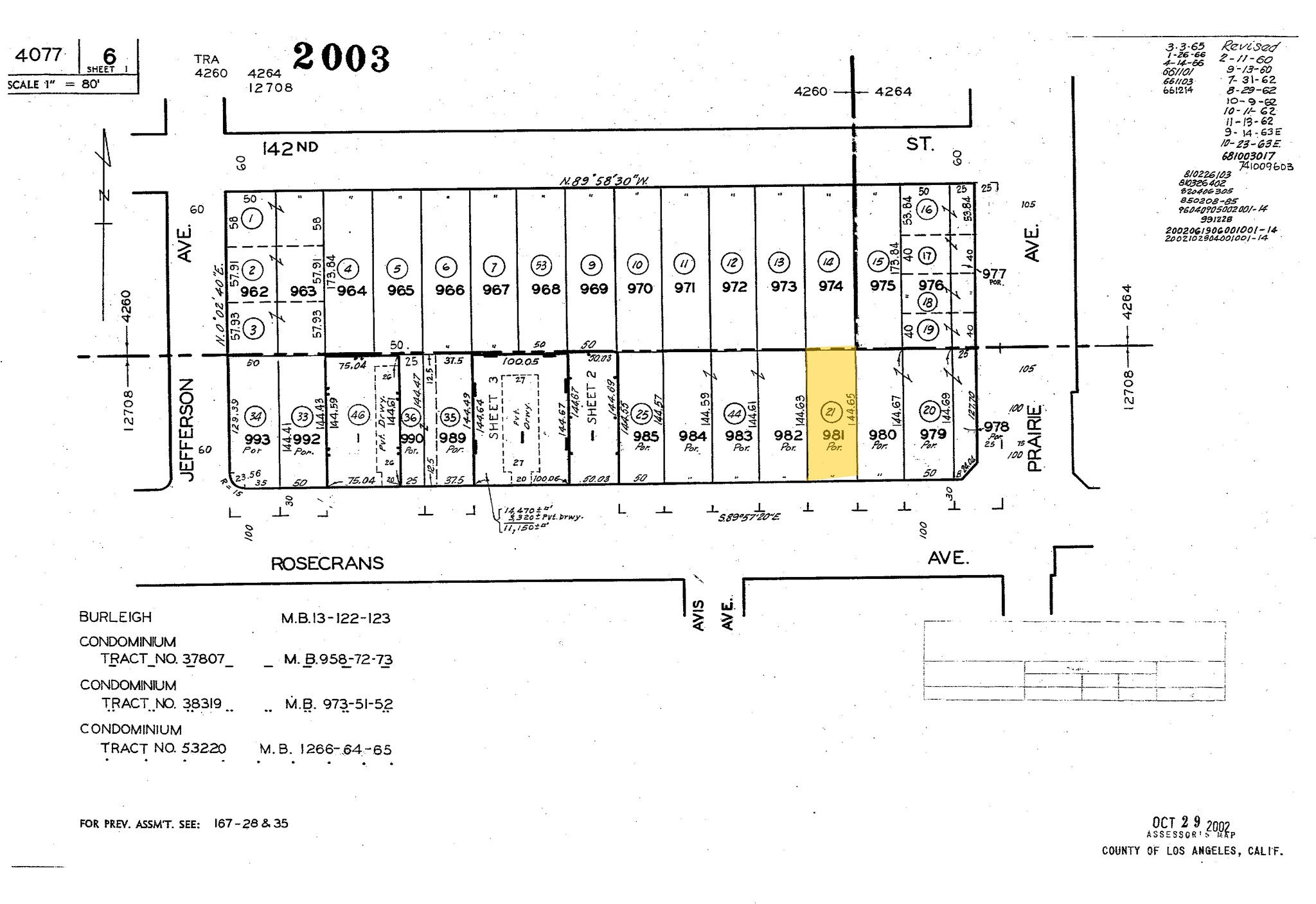 4019 W Rosecrans Ave, Hawthorne, CA for lease Plat Map- Image 1 of 2