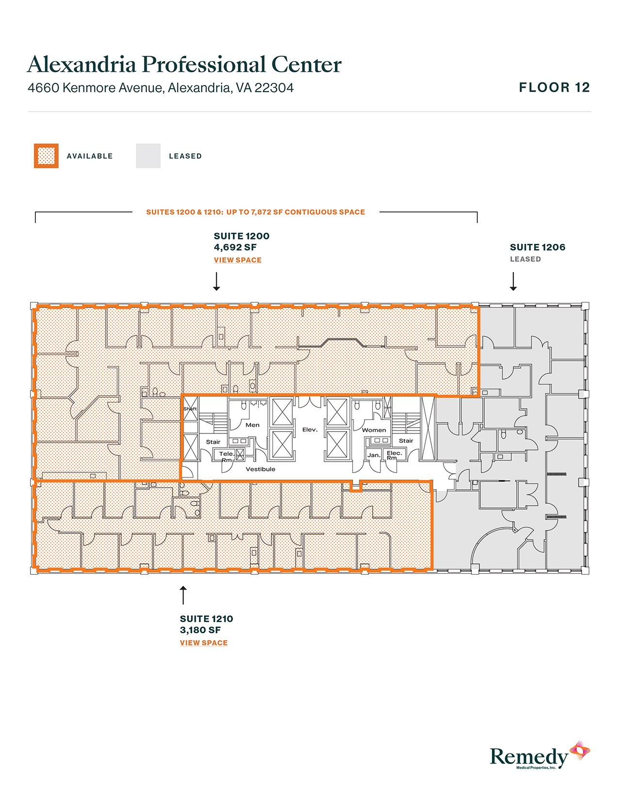 4660 Kenmore Ave, Alexandria, VA for lease Floor Plan- Image 1 of 2