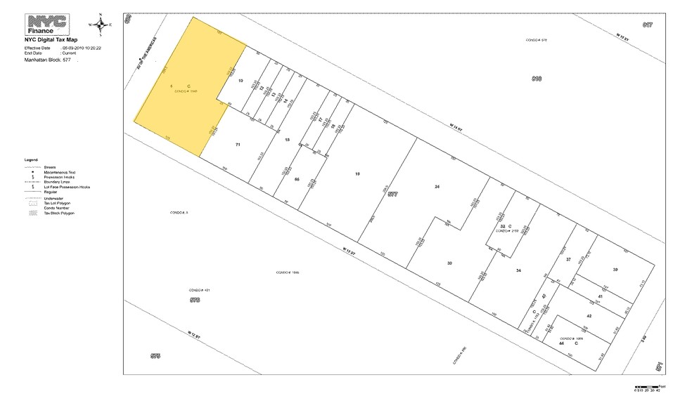 65 W 13th St, New York, NY for lease - Plat Map - Image 2 of 2