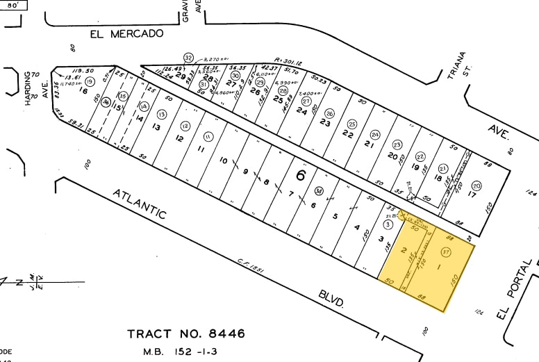 638 S Atlantic Blvd, Monterey Park, CA for sale - Plat Map - Image 2 of 3
