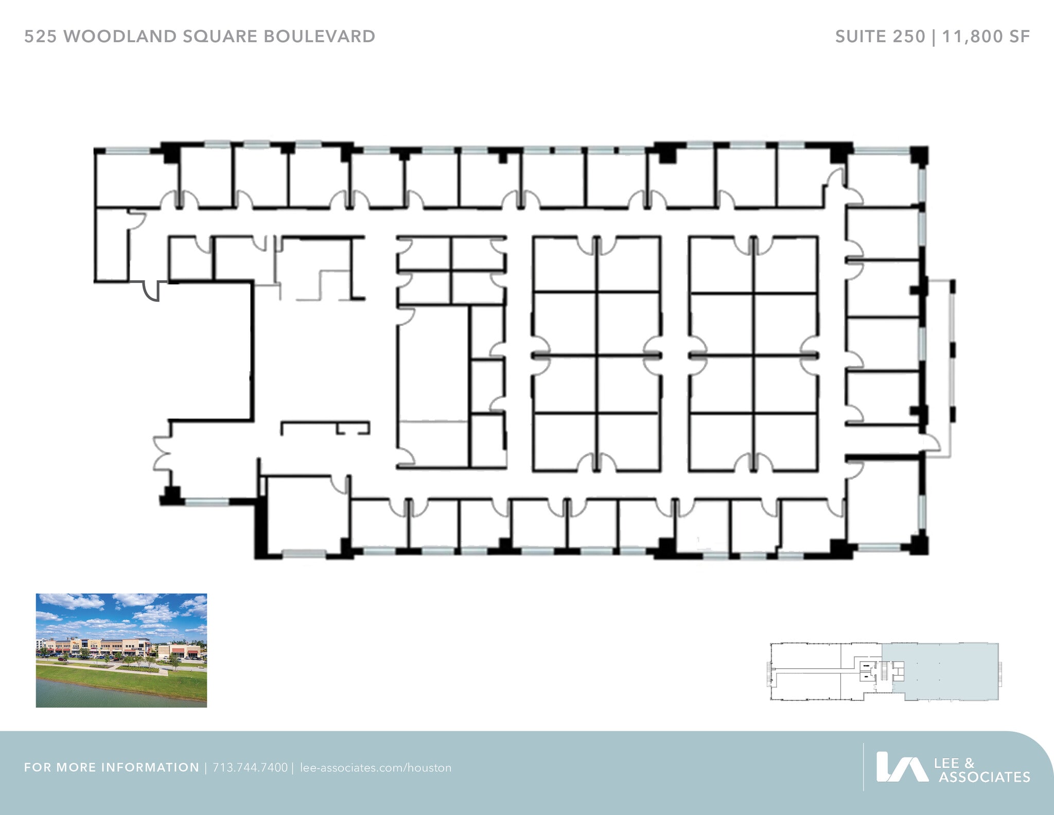 525 Woodland Square Blvd, Conroe, TX à louer Plan d’étage- Image 1 de 1