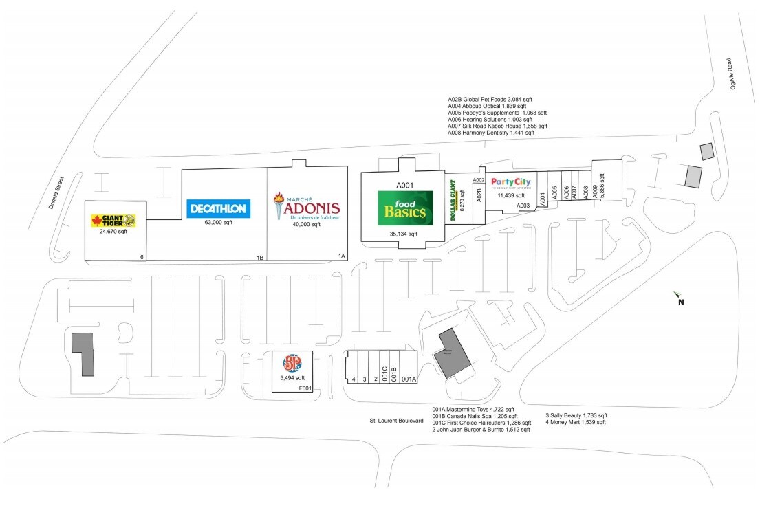 1021-1091 St Laurent Blvd, Ottawa, ON for sale Site Plan- Image 1 of 1