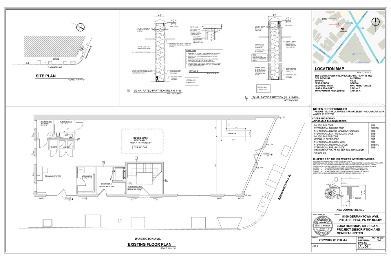 8100 Germantown Ave, Philadelphia, PA 19118 - Unit 1 -  - Floor Plan - Image 1 of 1