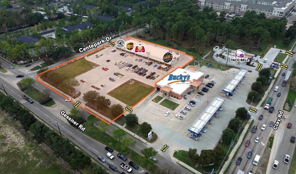 NWC Gessner Rd & Centrepark Dr, Houston, TX for lease - Aerial - Image 2 of 5