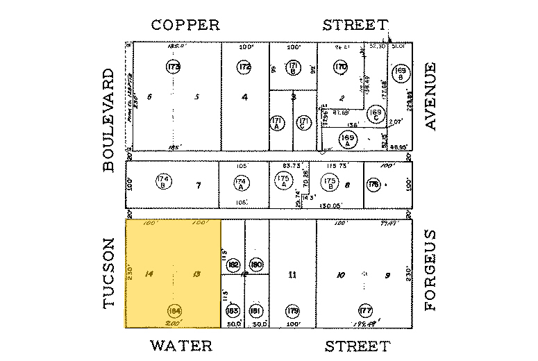 2500 N Tucson Blvd, Tucson, AZ for lease - Plat Map - Image 2 of 14