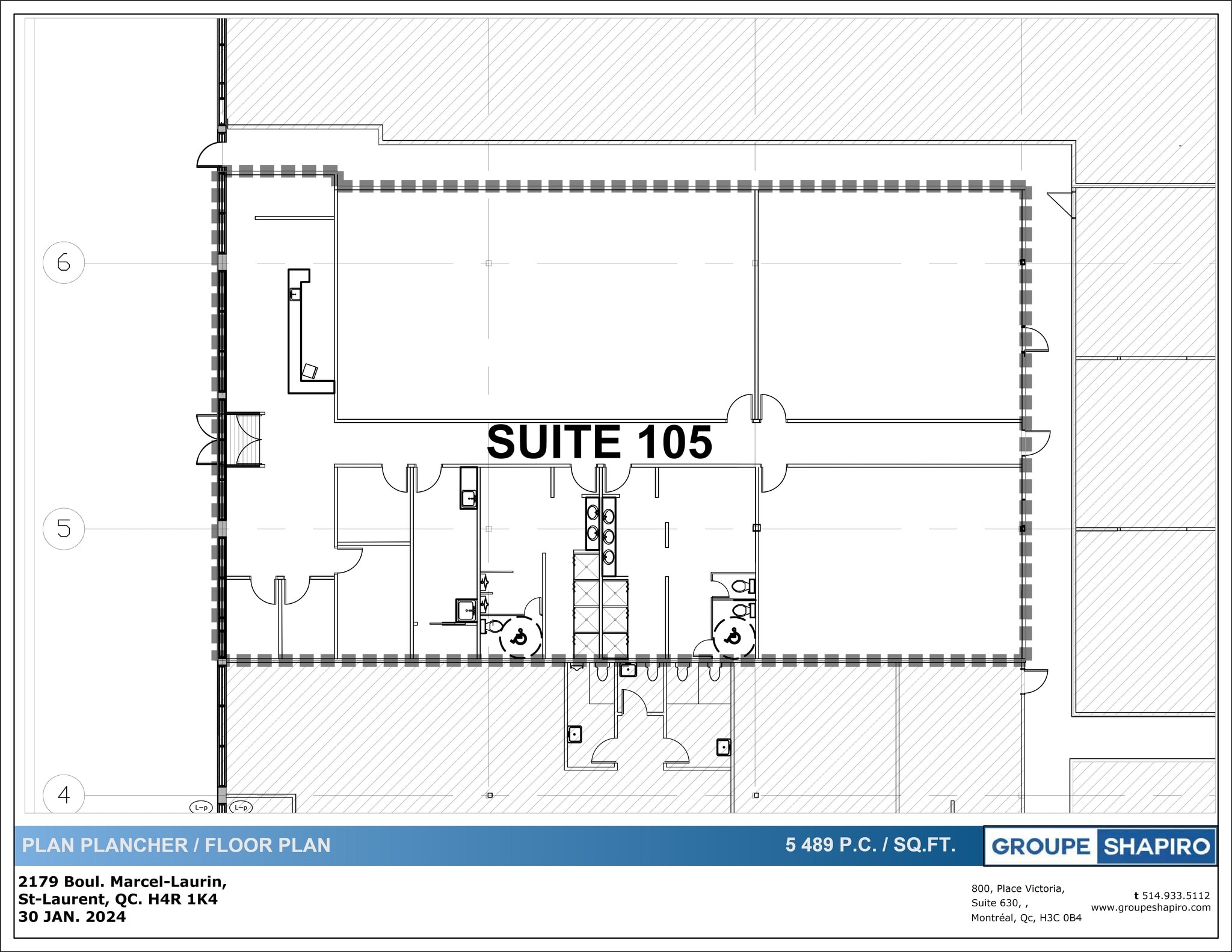 1993-2169 Boul Marcel Laurin, Montréal, QC for lease Site Plan- Image 1 of 1