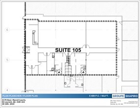 1993-2169 Boul Marcel Laurin, Montréal, QC for lease Site Plan- Image 1 of 1