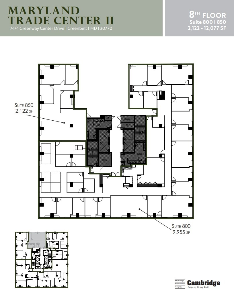 7500 Greenway Center Dr, Greenbelt, MD for lease Floor Plan- Image 1 of 1