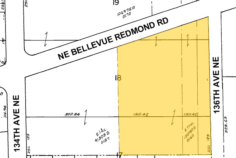 13555 NE Bel Red Rd, Bellevue, WA à louer - Plan cadastral - Image 2 de 3