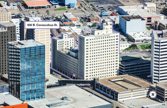 606 N Carancahua St, Corpus Christi, TX - aerial  map view - Image1