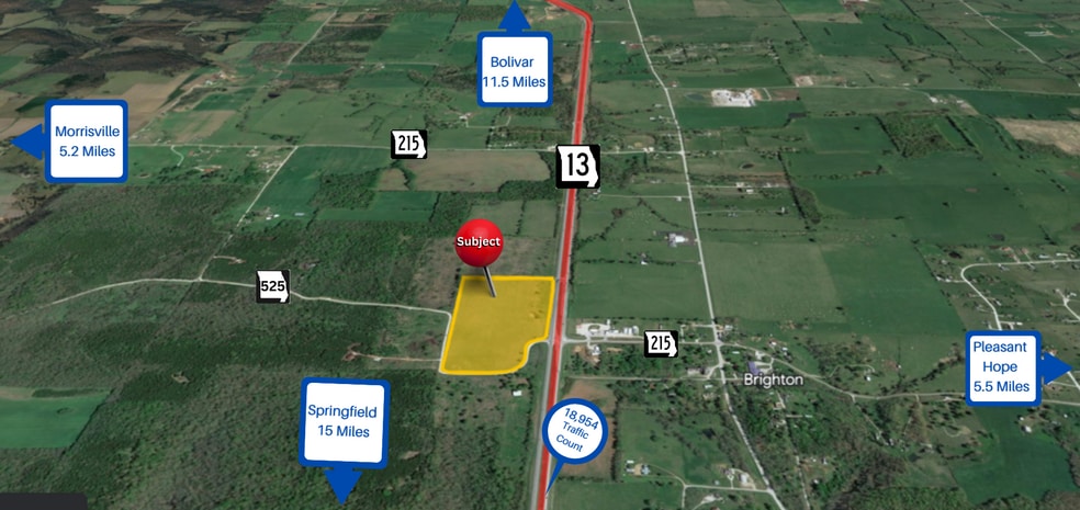 Highway 13 and E 525th rd, Brighton, MO à vendre - Photo du bâtiment - Image 3 de 3