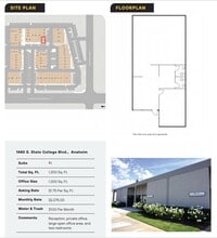 1440-4 S State College Blvd, Anaheim, CA à louer Plan d’étage- Image 1 de 1