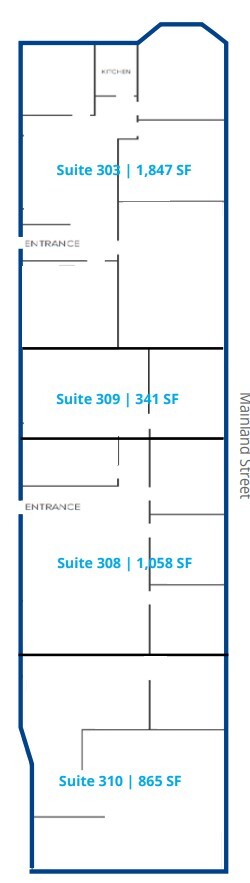 1056-1080 Mainland St, Vancouver, BC à louer Plan d’étage- Image 1 de 1