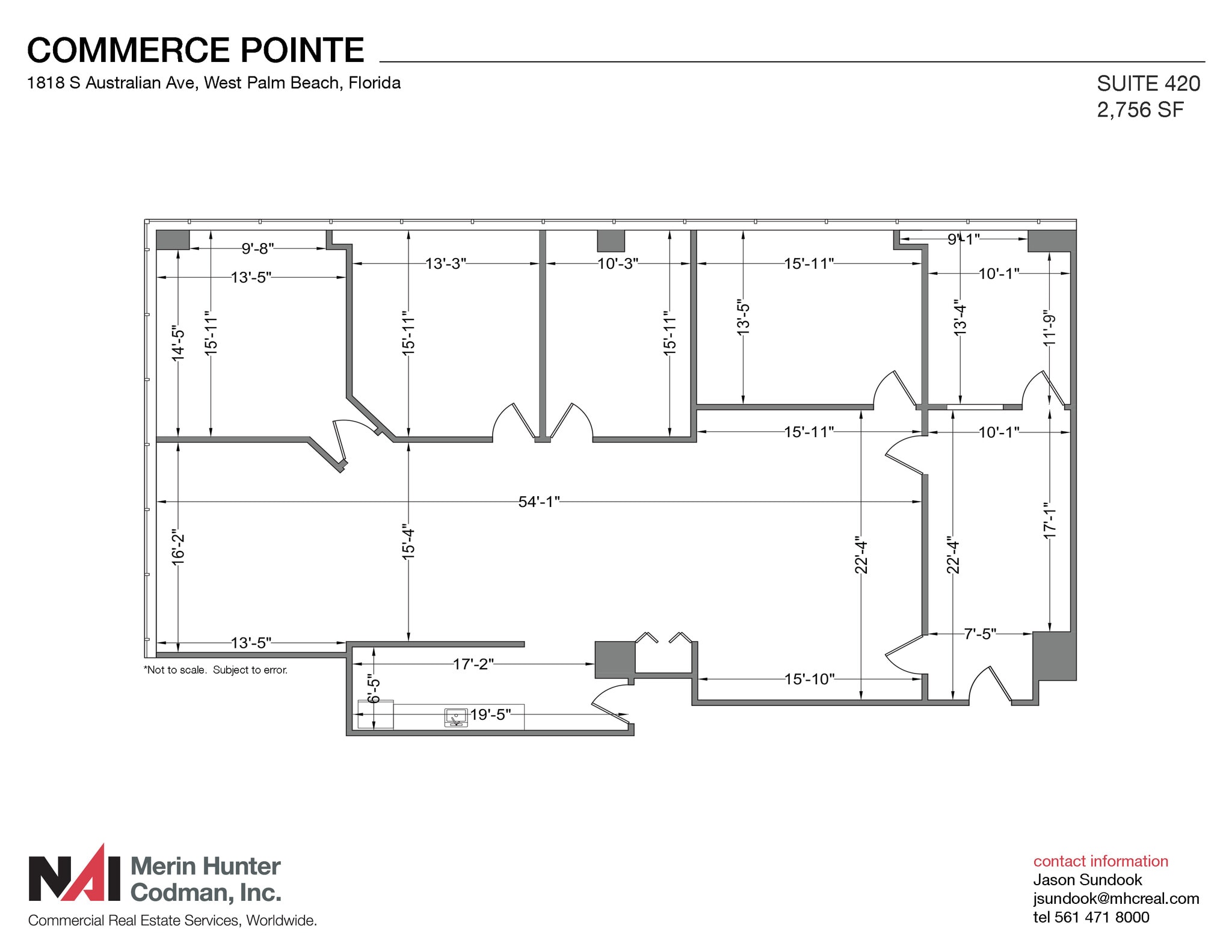 1818 S Australian Ave, West Palm Beach, FL à louer Plan d’étage- Image 1 de 8