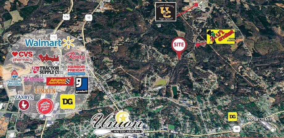 610 Lakeside Dr, Union, SC for sale - Building Photo - Image 2 of 5