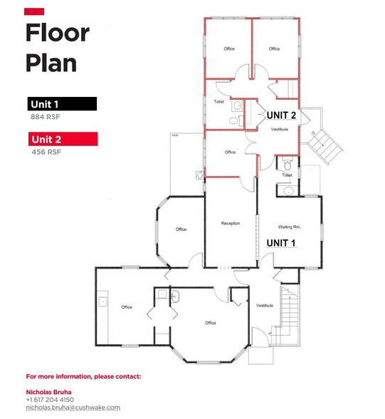 73 Pelham Island Rd, Wayland, MA à louer - Plan d’étage - Image 2 de 2