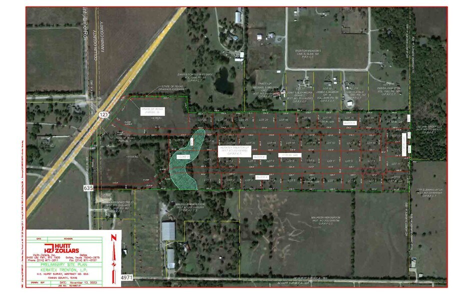 SEC of SH 121 and CR 635, Trenton, TX à vendre - Plan de site - Image 2 de 7