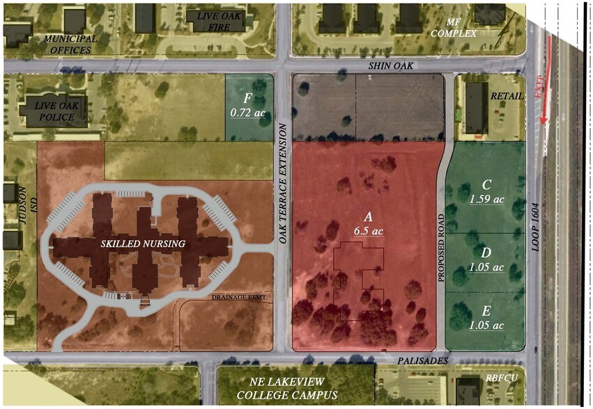 Palisades Dr & Loop 1604, San Antonio, TX à vendre - Aérien - Image 2 de 2