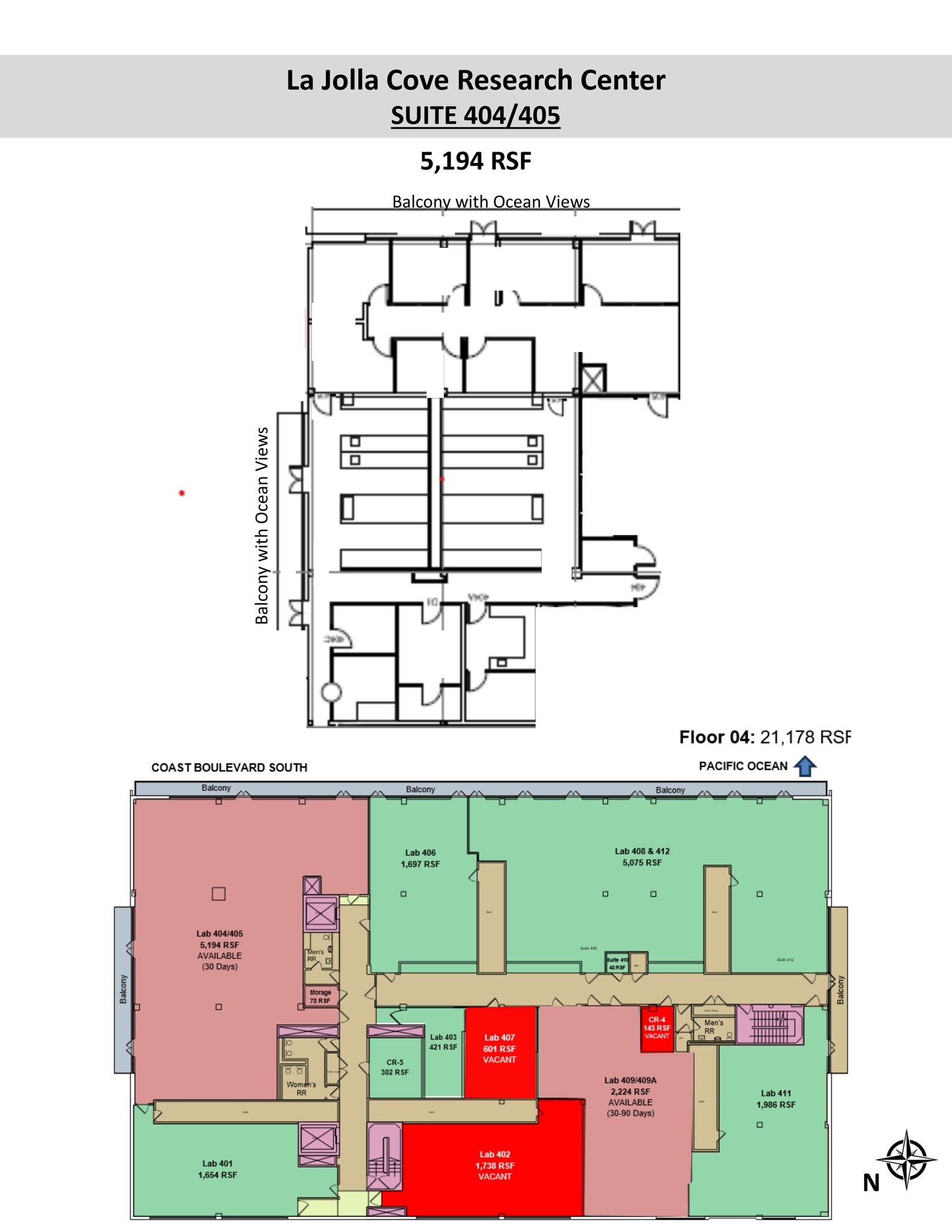 505 Coast Blvd S, La Jolla, CA for lease Site Plan- Image 1 of 1