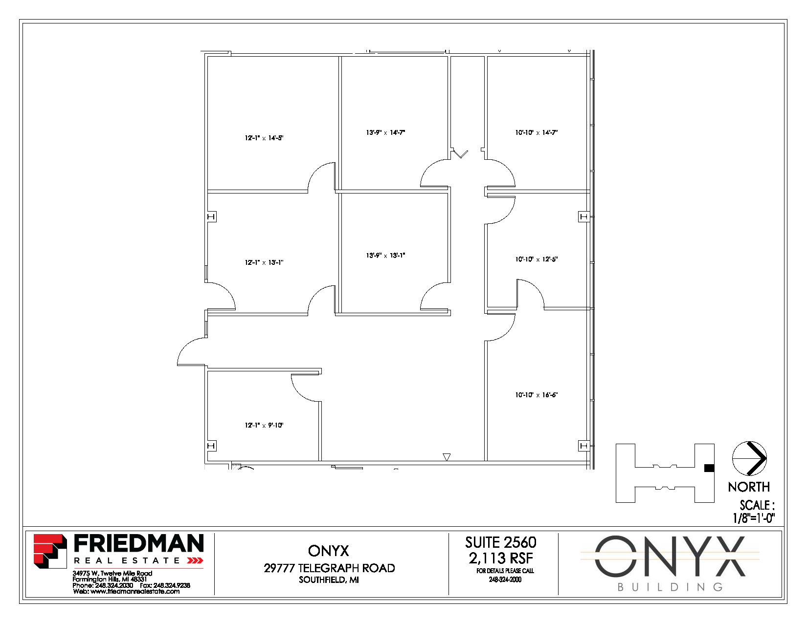 29777 Telegraph Rd, Southfield, MI for lease Floor Plan- Image 1 of 2