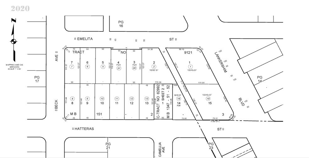 5809-5831 Lankershim Blvd, North Hollywood, CA for sale - Plat Map - Image 2 of 2
