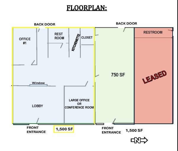 1498 Belleair Rd, Clearwater, FL for lease Floor Plan- Image 1 of 1
