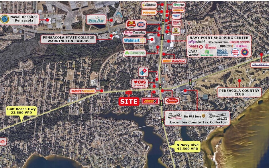551 Gulf Beach Hwy, Pensacola, FL for sale - Building Photo - Image 1 of 4