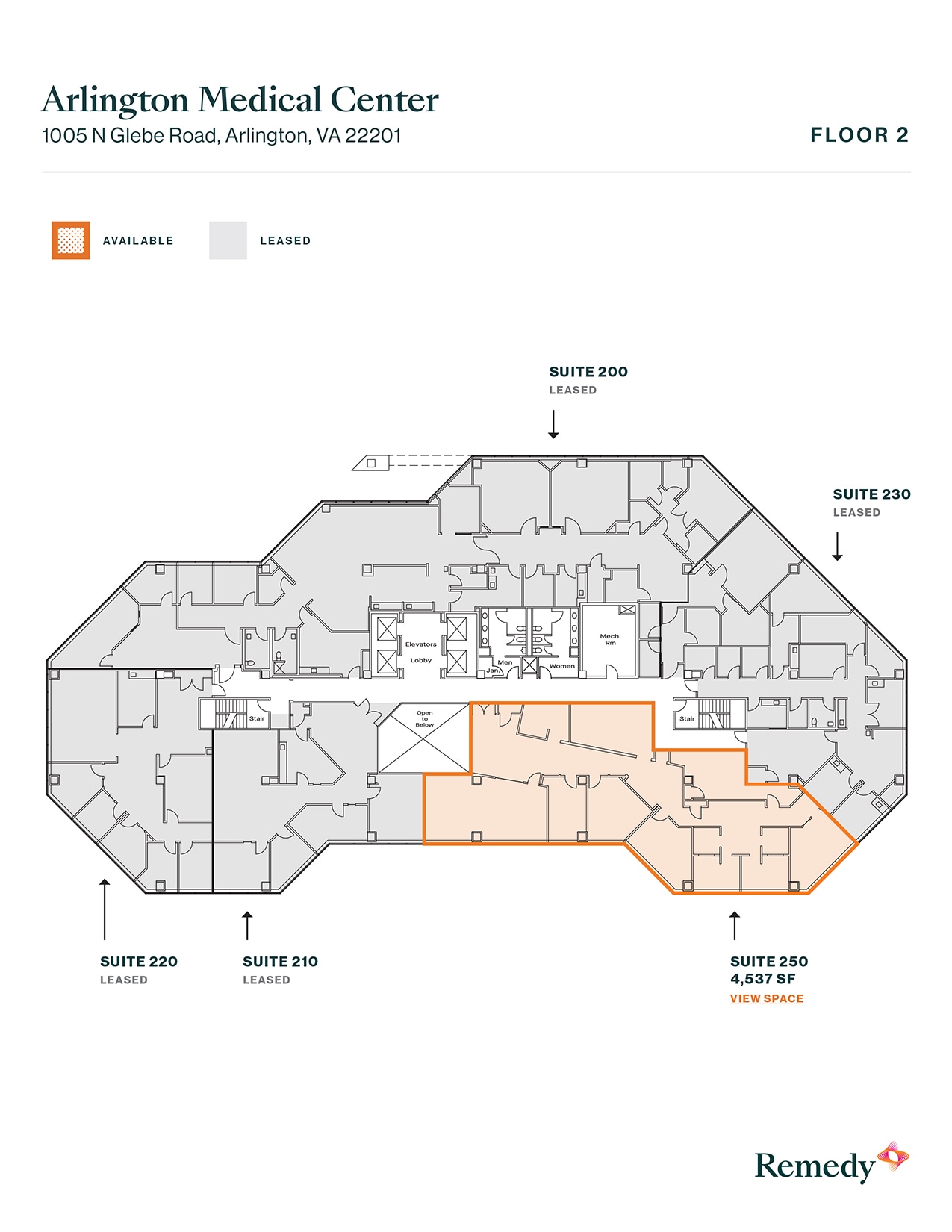 1005 N Glebe Rd, Arlington, VA for lease Floor Plan- Image 1 of 1