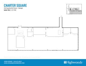 555 Fayetteville St, Raleigh, NC à louer Plan d’étage- Image 1 de 1