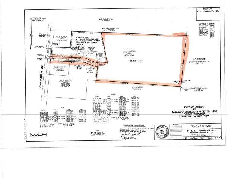 3354 State Route 132, Amelia, OH à vendre - Plan cadastral - Image 2 de 14