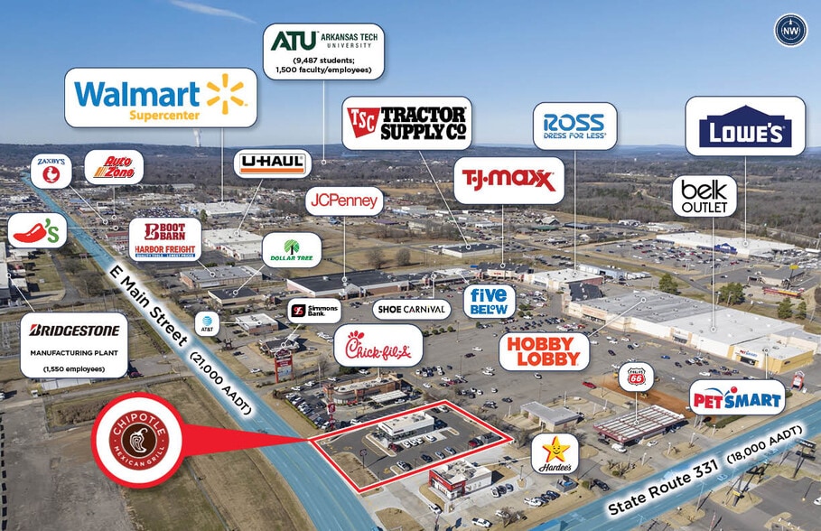 3095 E Main St, Russellville, AR for sale - Building Photo - Image 3 of 9