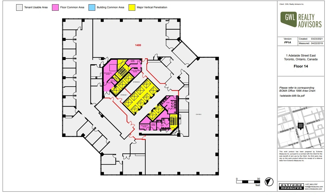 1 Adelaide St E, Toronto, ON for lease Floor Plan- Image 1 of 1