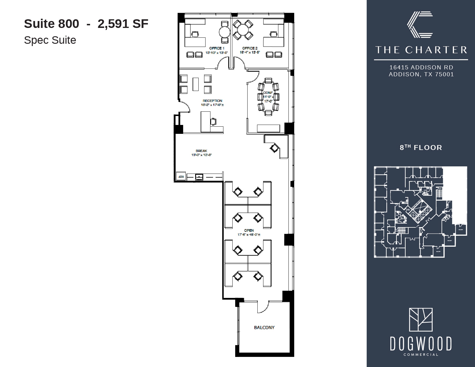 16415 Addison Rd, Addison, TX à louer Plan d’étage- Image 1 de 1