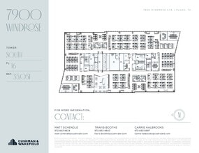 7900 Windrose Ave, Plano, TX à louer Plan d’étage- Image 2 de 2