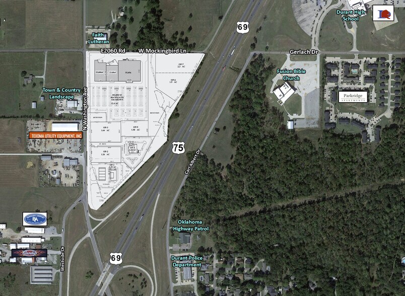 3302 N Washington Ave, Durant, OK for lease - Aerial - Image 2 of 5