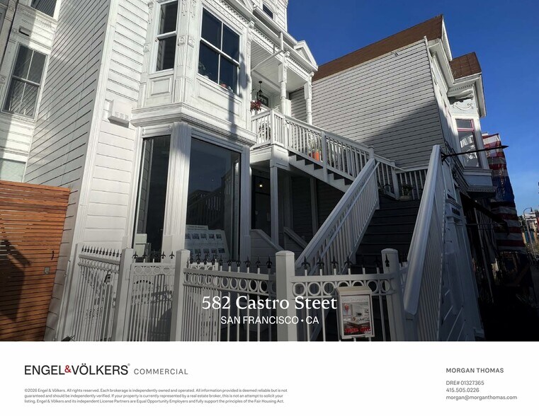 582 Castro St, San Francisco, CA à louer - Photo du bâtiment - Image 3 de 9